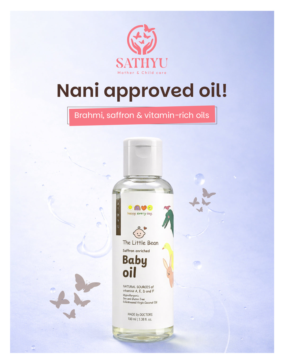 Saffron & Brahmi Deep Nourish Massage Oil | 100 ml