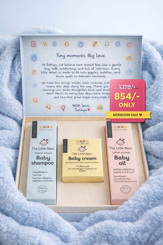 The little bean (combo pack) shampoo, oil and butter