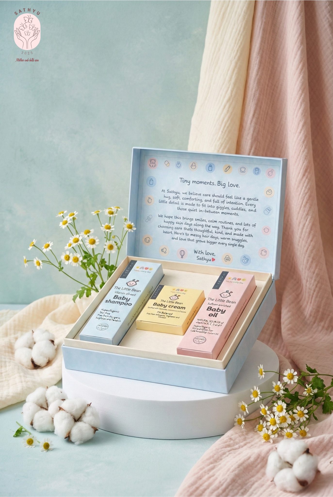 The little bean (combo pack) shampoo, oil and butter